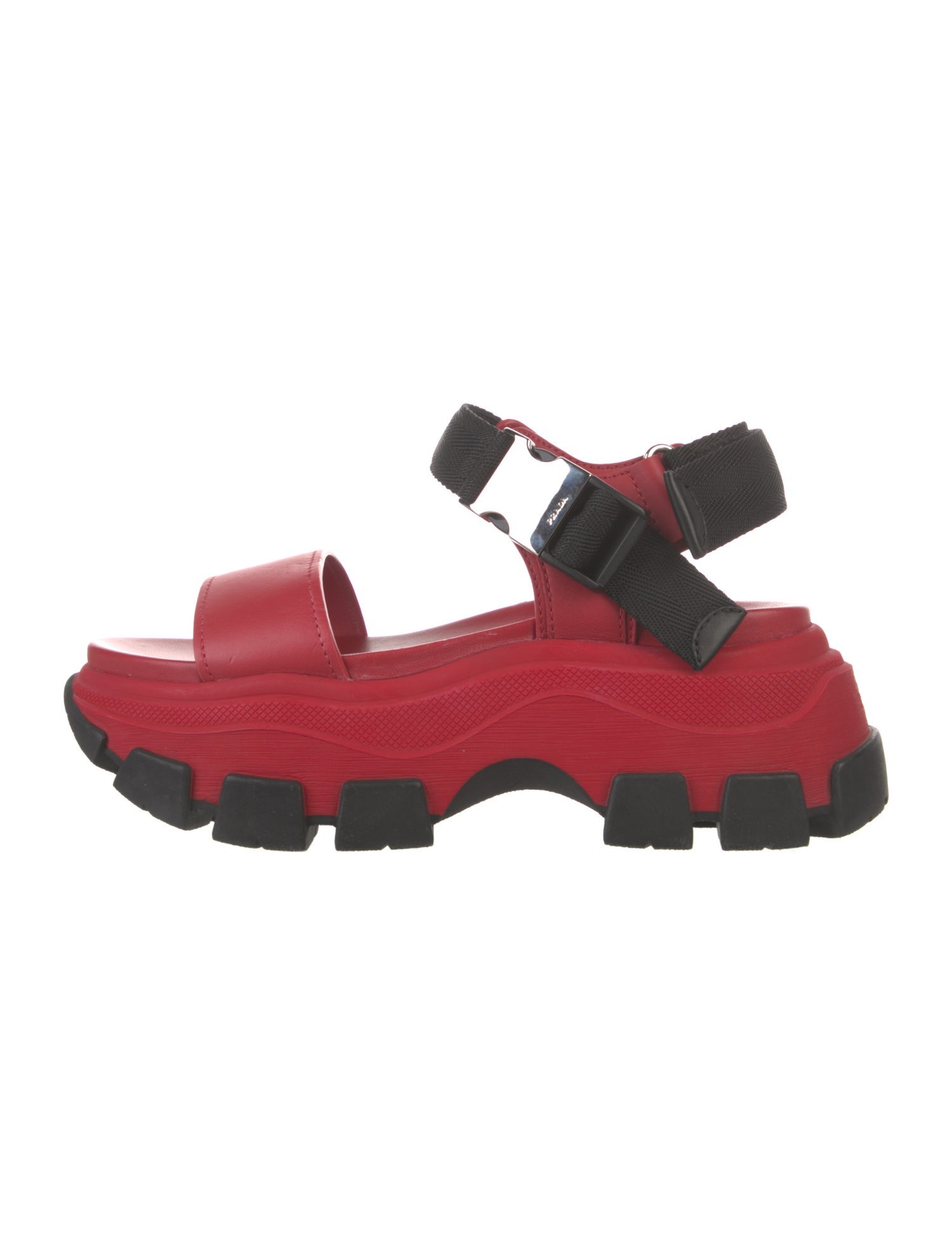 Prada Leather Slingback Sandals