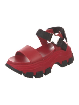Prada Leather Slingback Sandals