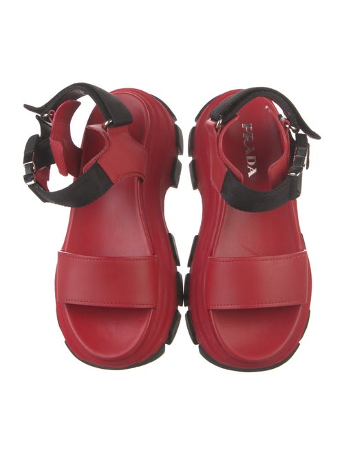 Prada Leather Slingback Sandals