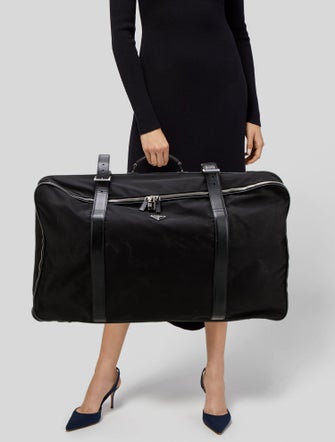 Prada Saffiano Leather Weekender Bag