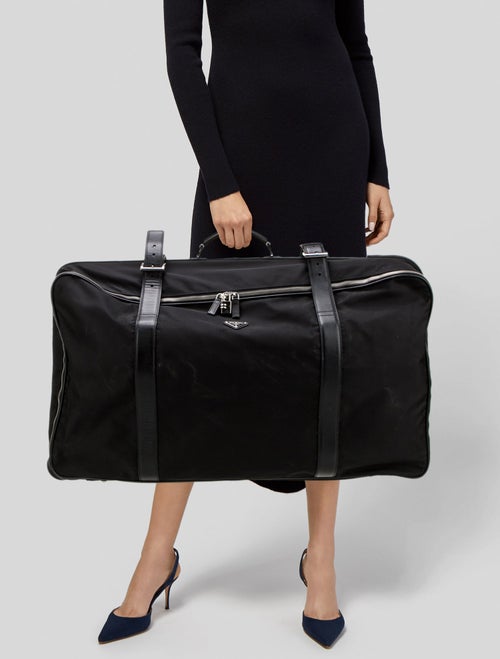 Prada Saffiano Leather Weekender Bag