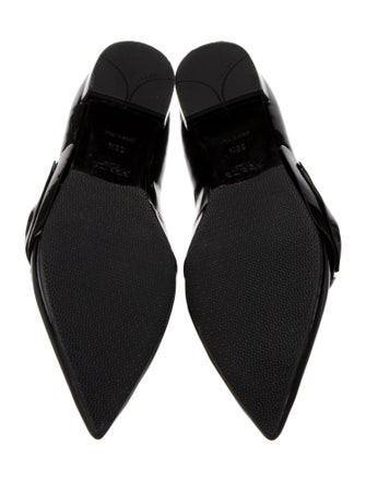 Prada Patent Leather Colorblock Pattern Loafers