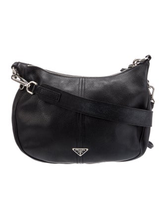 Prada Leather Messenger Bag