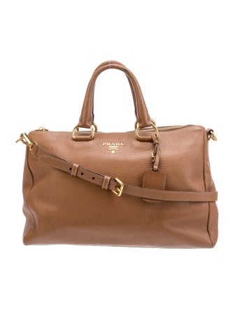 Prada Vitello Daino Leather Top Handle Bag