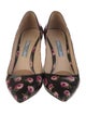 Prada Patent Leather Floral Print Pumps