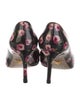 Prada Patent Leather Floral Print Pumps