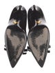 Prada Patent Leather Bow Accents Pumps