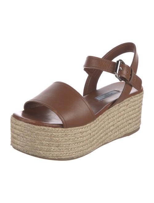 Prada Leather Espadrilles