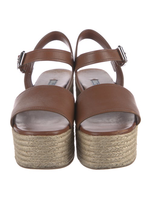 Prada Leather Espadrilles