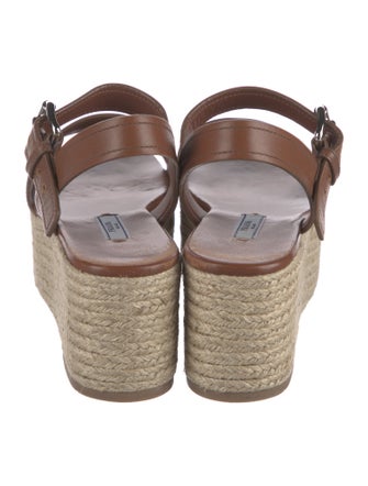 Prada Leather Espadrilles