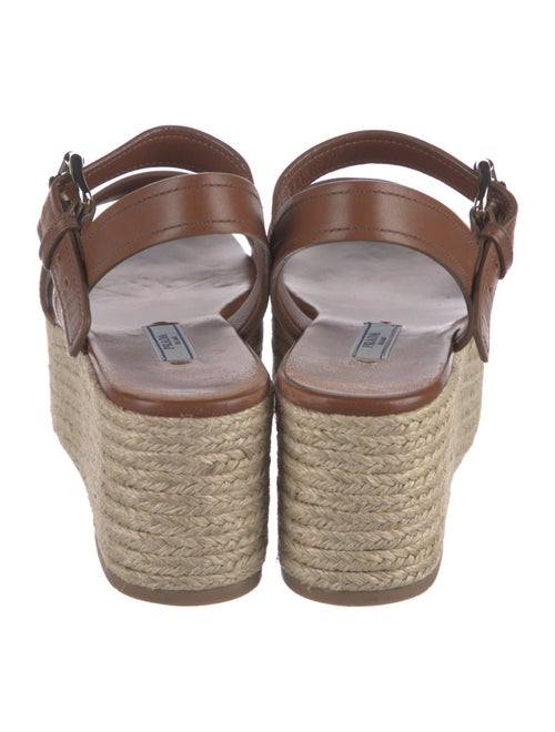 Prada Leather Espadrilles
