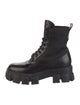 Prada Leather Combat Boots