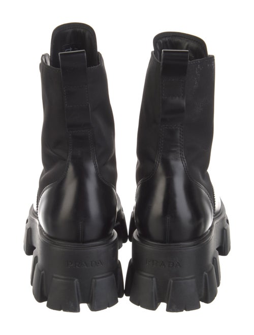 Prada Leather Combat Boots
