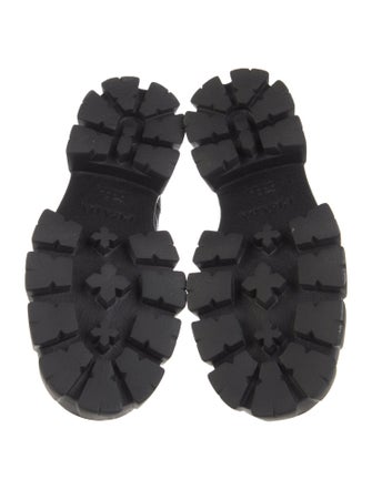 Prada Leather Combat Boots