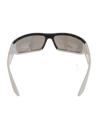 Prada Shield Mirrored Sunglasses