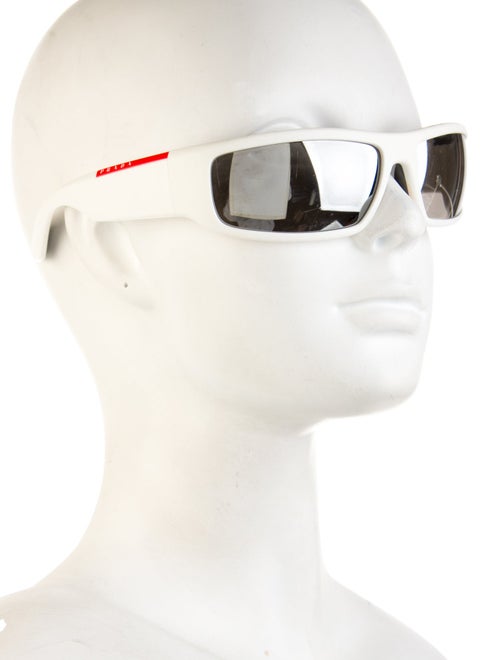 Prada Shield Mirrored Sunglasses