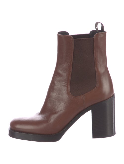Prada Leather Chelsea Boots