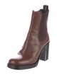 Prada Leather Chelsea Boots