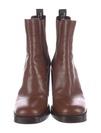 Prada Leather Chelsea Boots