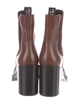 Prada Leather Chelsea Boots
