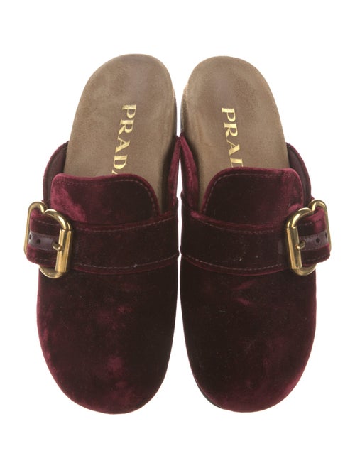 Prada Velvet Mules