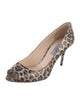 Prada Leather Animal Print Pumps