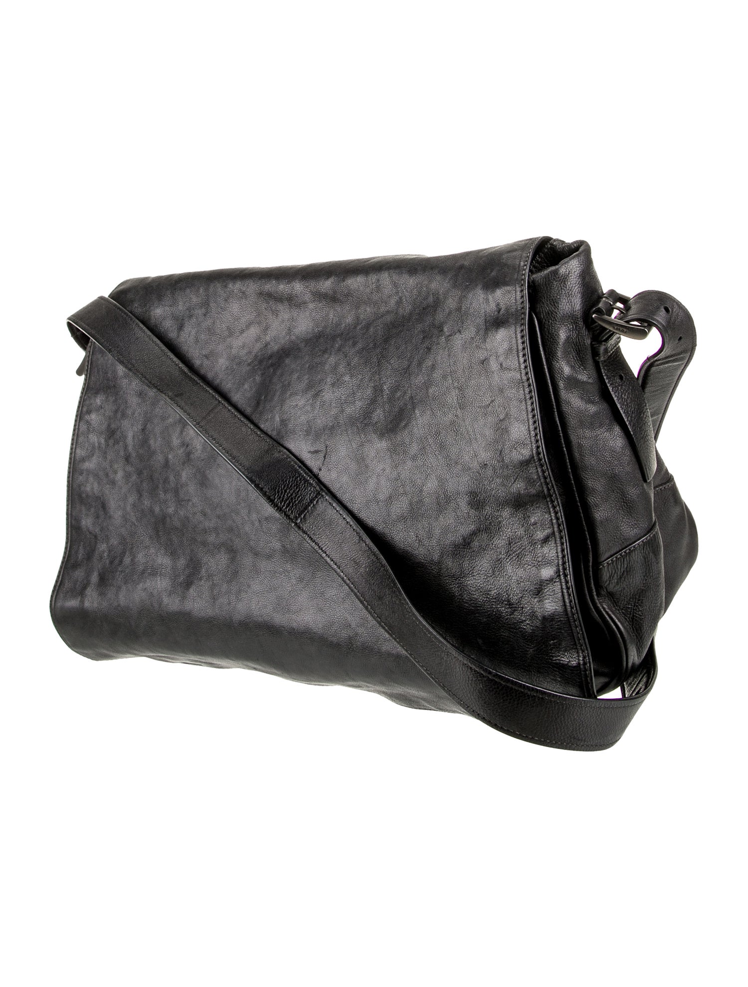 Prada Vitello Leather Messenger Bag