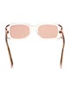 Prada Square Tinted Sunglasses