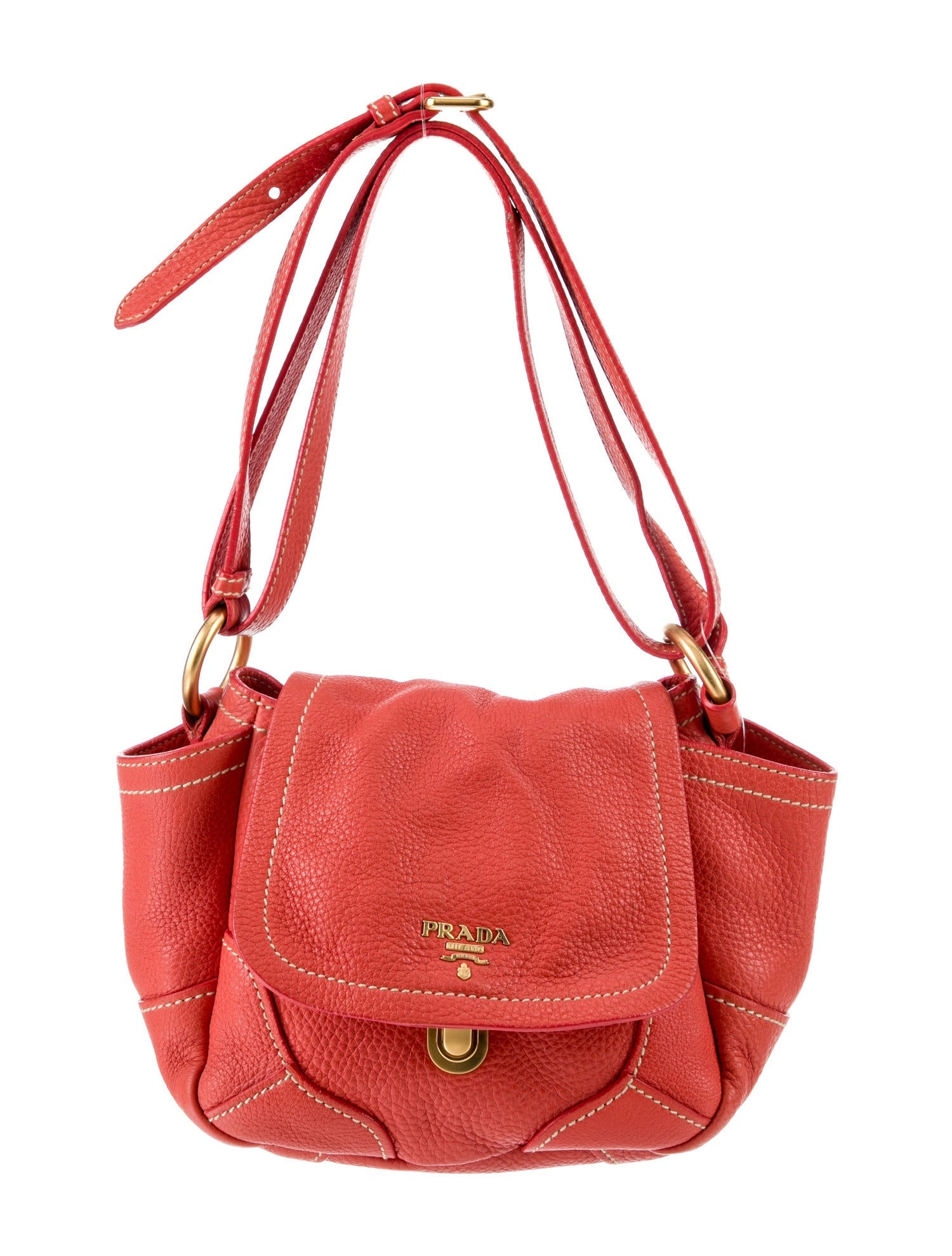 Prada Vitello Daino Leather Shoulder Bag