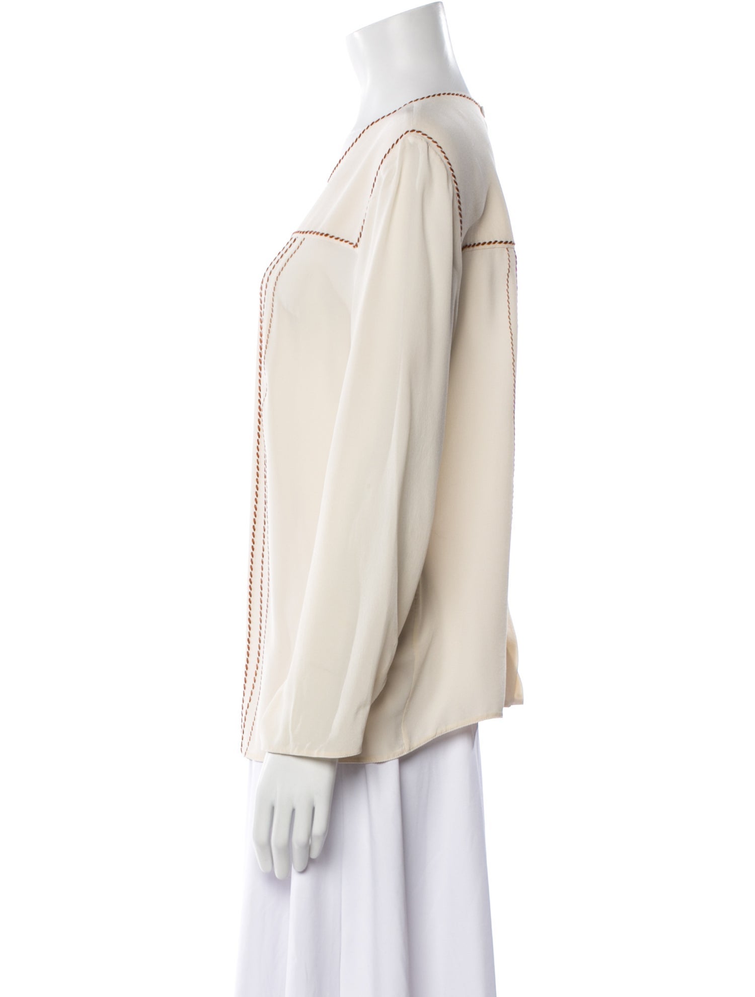 Prada 2015 Crew Neck Blouse