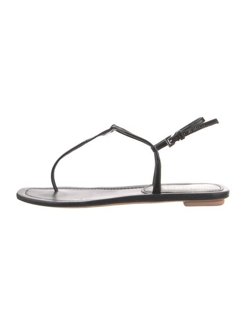 Prada Patent Leather T-Strap Sandals