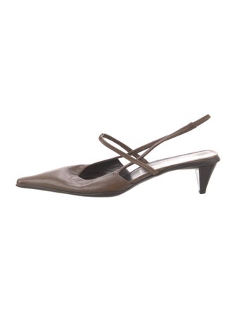 Prada Leather Slingback Pumps