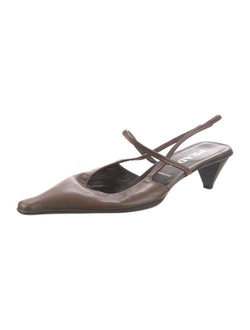 Prada Leather Slingback Pumps