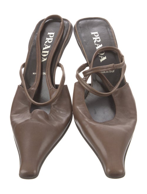 Prada Leather Slingback Pumps