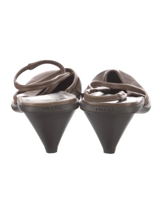 Prada Leather Slingback Pumps
