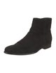 Prada Suede Leather Trim Embellishment Boots