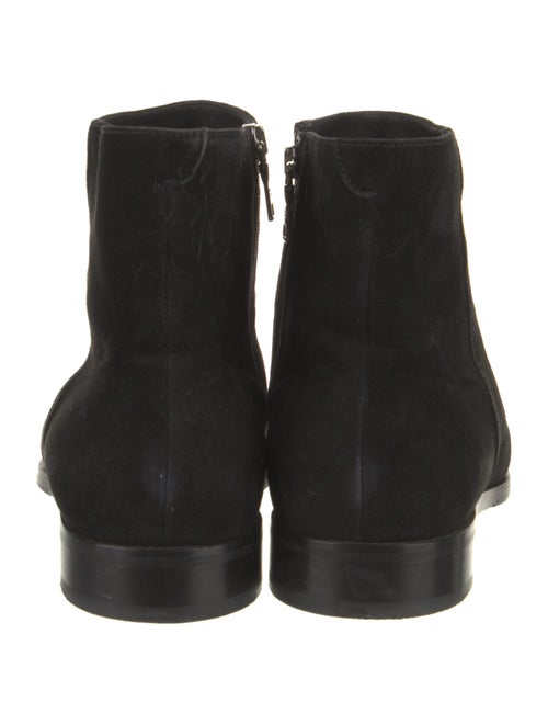 Prada Suede Leather Trim Embellishment Boots