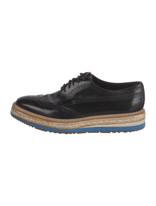 Prada Patent Leather Espadrille Sneakers