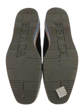 Prada Patent Leather Espadrille Sneakers