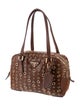 Prada Vitello Daino Leather Bauletto Grommet