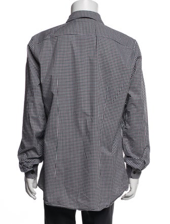 Prada 2017 Plaid Print Dress Shirt
