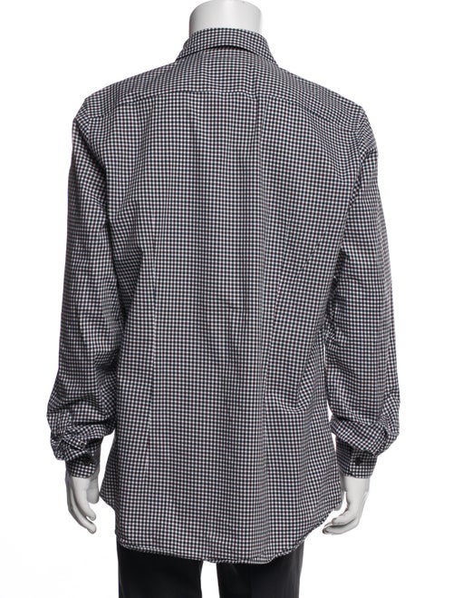 Prada 2017 Plaid Print Dress Shirt