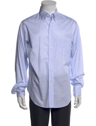 Prada 2017 Plaid Print Dress Shirt