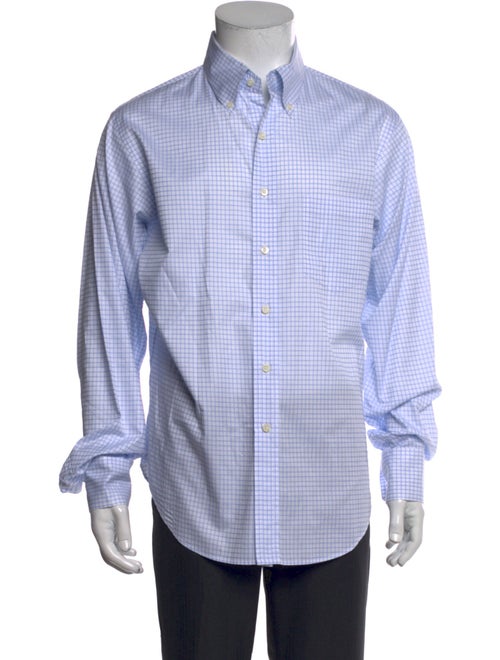 Prada 2017 Plaid Print Dress Shirt