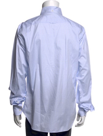 Prada 2017 Plaid Print Dress Shirt