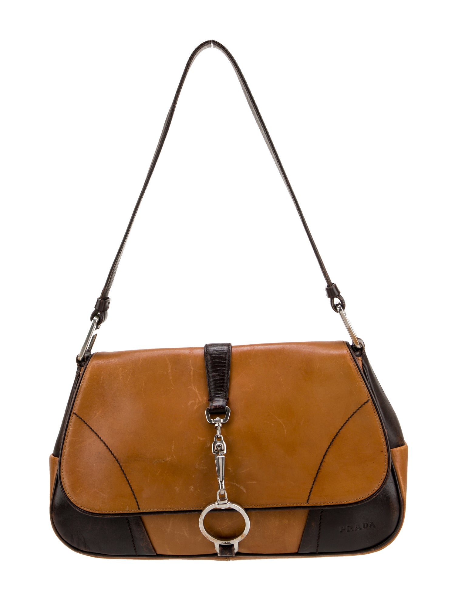Prada Vitello Leather Shoulder Bag