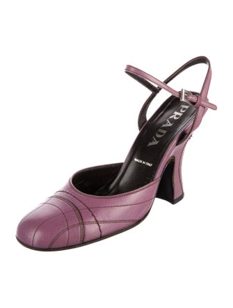 Prada Leather Slingback Pumps