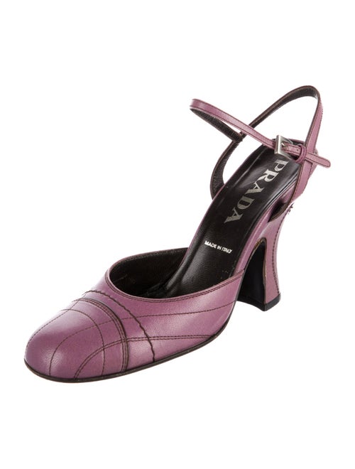 Prada Leather Slingback Pumps