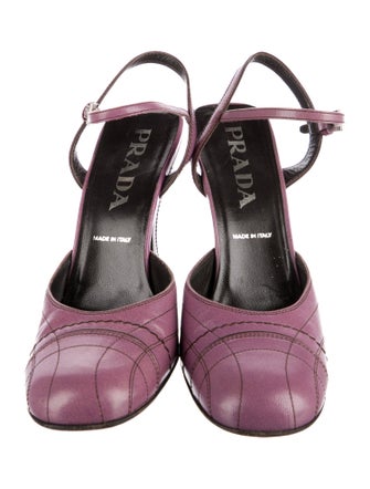 Prada Leather Slingback Pumps
