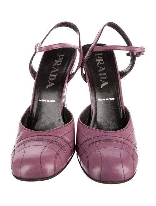 Prada Leather Slingback Pumps